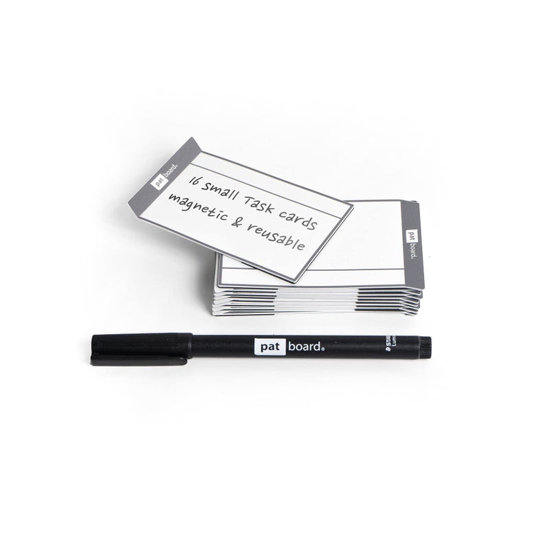 PATboard Scrum Board and Kanban Board - Magnetic Task Cards - S (Small) - Set of 16 - Grey - Image 1